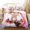 3d Anime Game Aria the Scarlet Ammo Bedding Set Printed With Pillowcase Bed Duvet Cover Soft Single Double Queen Super King Size