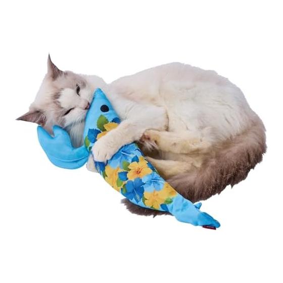 Petio Cat Toy Cool Kirigurumi Shrimp Hibiscus