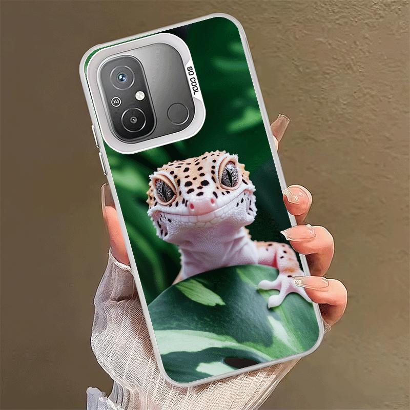 Lizards Geckos Cute Pet Shockproof Phone Case for Xiaomi Poco X7 X6 X5 X3 Pro F7 Ultra M8 Redmi 15C 15 14C 13C 12C 10C 13 12 10