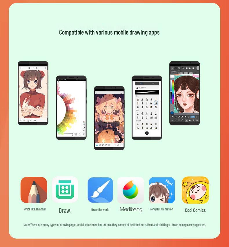 Tianmin G10 Digital Drawing Tablet: Connects to Mobile, Computer, Handwriting Tablet for Online Classes and Art.