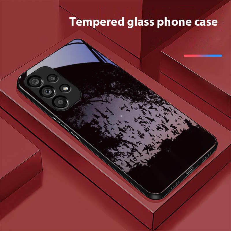 Das Dunkle Haus Für Samsung Galaxy S10 20 Plus 21 FE 22 23 24 FE 25 Ultra Schwarz Gehärtetes Glas Handyhülle Hartschale