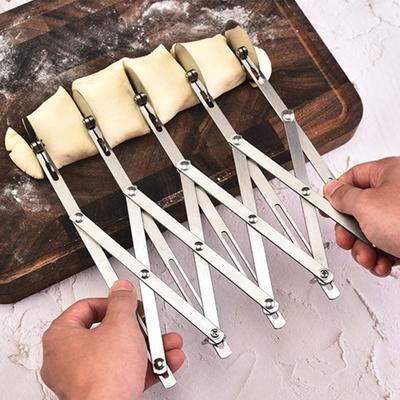 Edelstahl Pizza Cutter Rad Professionelle Einstellbare Breite Cookie Pastry Cutter Teig Teiler für