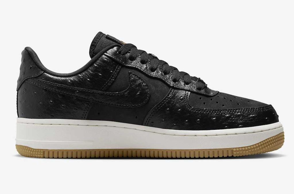 DZ2708-002 Nike Air Force 1 Low Zwart Struisvogel (Vrouwen)