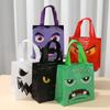 8pcs Halloween Non-woven Snack Bags Pumpkin Ghost Bat Mummy Monster Cat Pattern Tote Trick Or Treat Halloween Party Gift Bags