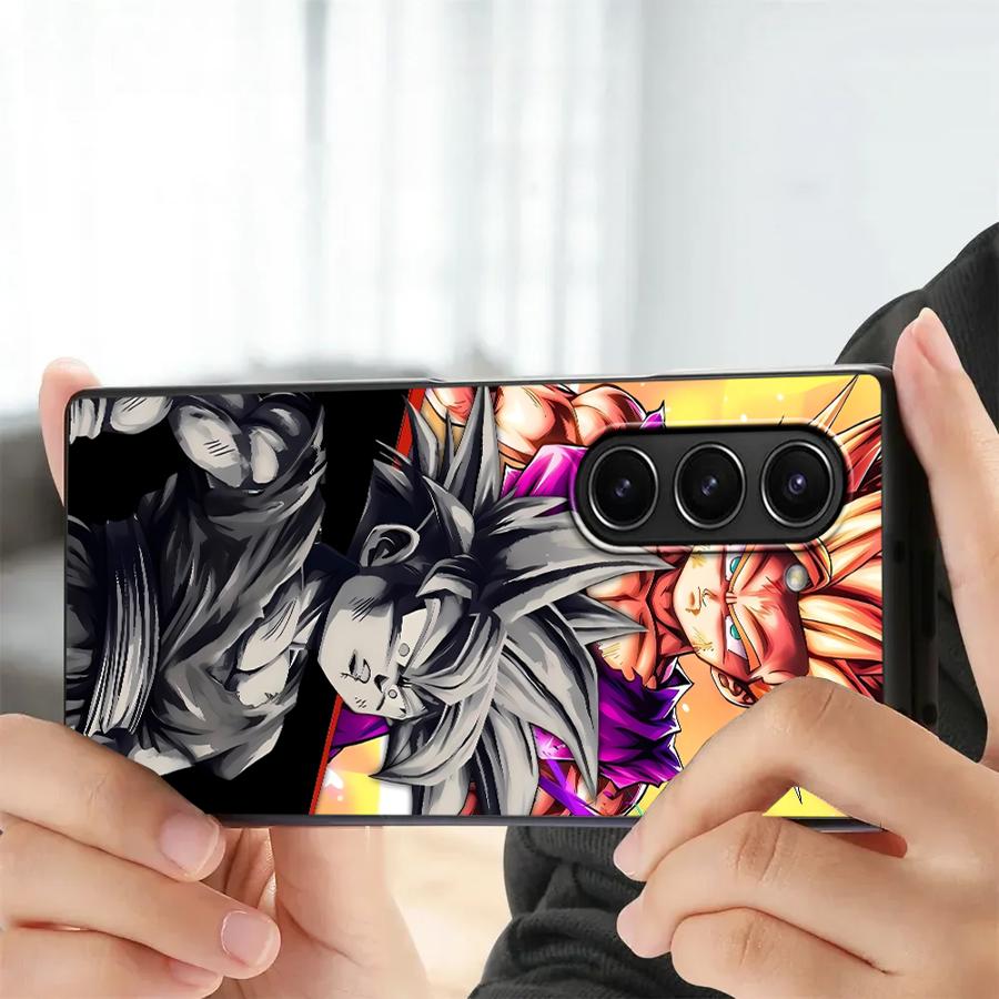 Anime Dragon Balls Case for Samsung Galaxy Z Fold 7 6 5 4 3 ZFold4 ZFold3 ZFold6 ZFold5 ZFold7 Back Phone Cover