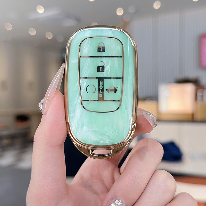 Compatible Key Cover for Honda 10th Gen Civic, Accord, Crown, XR-V, CR-V, Binzhi, Haoying, Lingpai, Jade