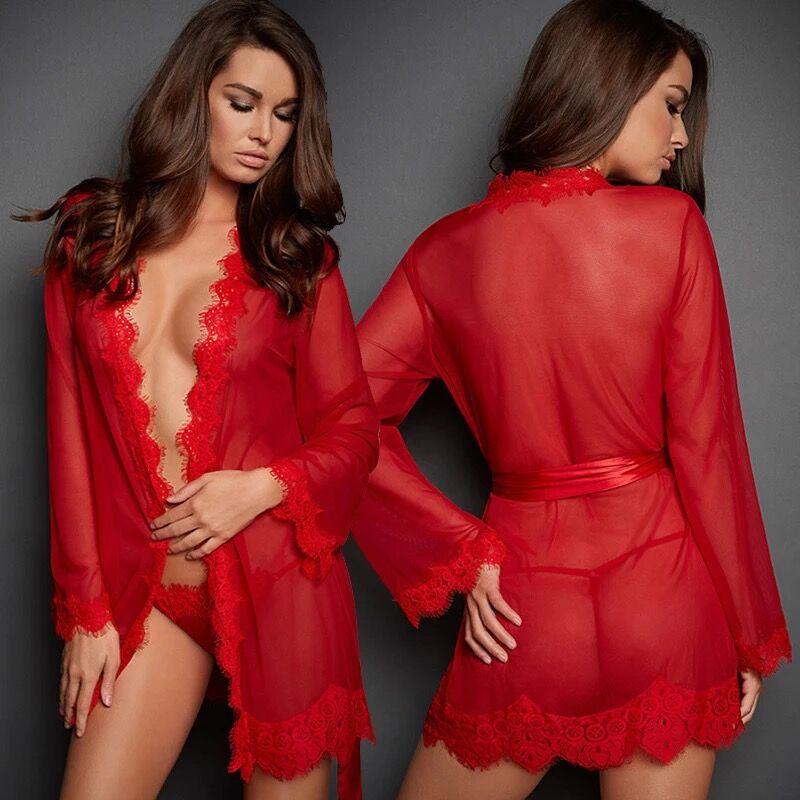 Woman Lingerie Sexy Dress Erotic Lace Lingerie Porno Clothes Transparent Lenceria Sexy Sleepwear For Sex Underwear Costumes