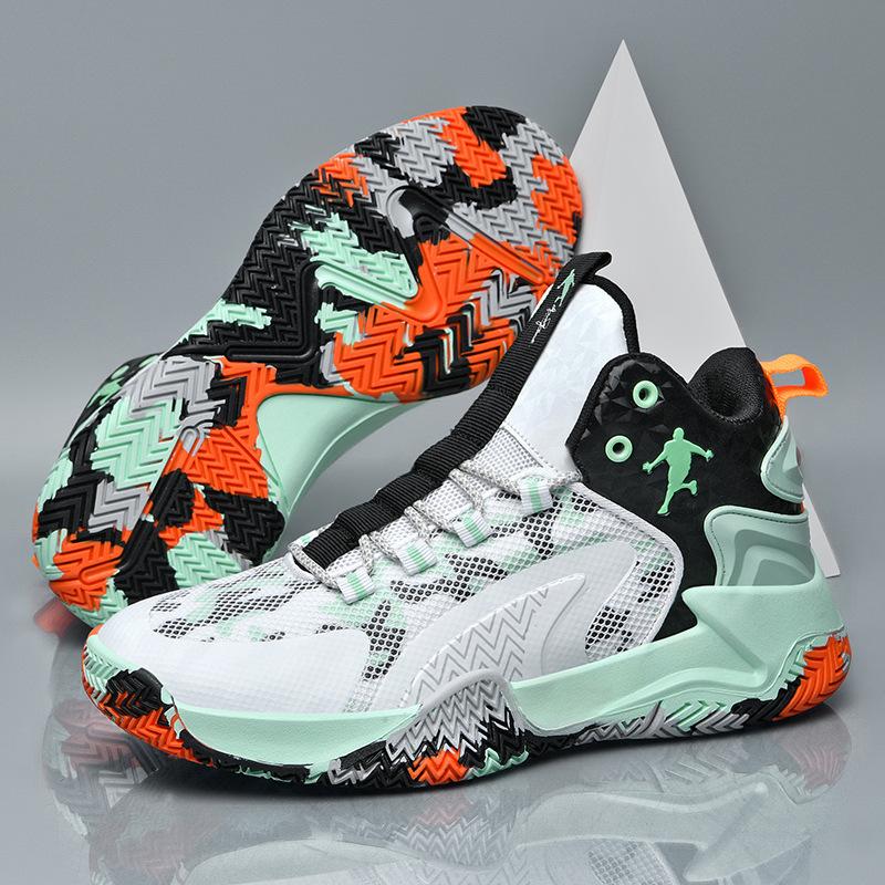 

Мужская мода дышащая баскетбольная обувь с толстой подошвой мужские высокие кроссовки