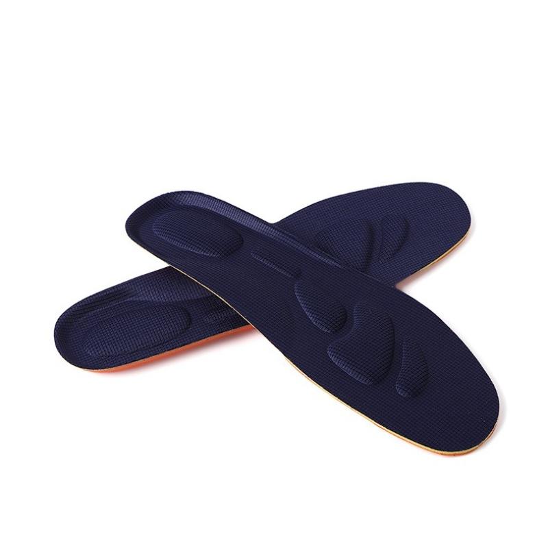 Men Thick Memory Foam Sports Insoles Breathable Mesh Shock Absorbing Shoe Pads Running Military Training Comfort Cushion