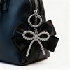 Y2K Inspired Silver Bowknot Keychain Charm with Retro Modern Design for Fashionable Bag Phone Decors Accessory Lightweight Portable