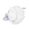 Wedding Bouquet with Crown 10.6 Inch PU Lace Satin Bridal Bridesmaid Artificial Flower Hand Bouquet for Wedding Party