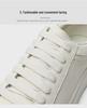 Lei Jun Style Men's White Leather Height-Enhancing Sneakers - Versatile Thick-Soled Business Shoes