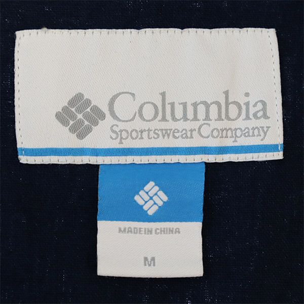 Columbia Outdoors Zip Jacket M Navy Hood Men's Used