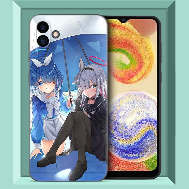 Blue Archive Game Phone Case For Samsung Galaxy A01 A03 Core A04 E A02 A05 A10 A20 A21 A30 A50 S A6 A8 Plus A7 2018 Black Cover