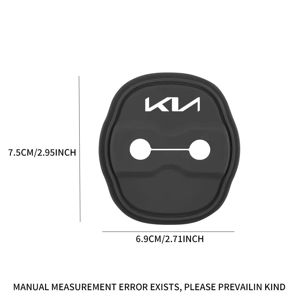 4Pcs Car Door Lock Protective Cover Sticker Auto Accessories For KIA Pegas Sportage Sorento Optima Borrego Cerato K5 K3 EV5 EV6