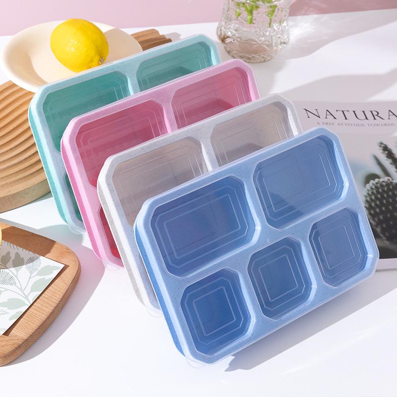 Portable Five-Grid Snack Storage Box & Desktop Organizer