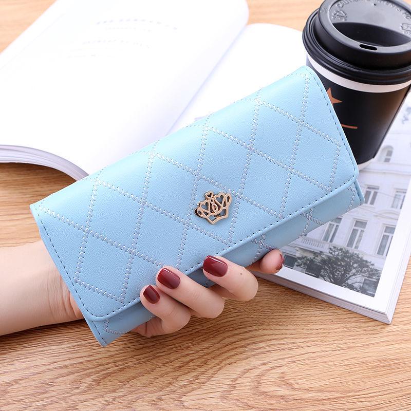 Diamond Pattern PU Leather Women's Wallet - Short Style for Ladies & Students - Aristocratic Design 2024 New