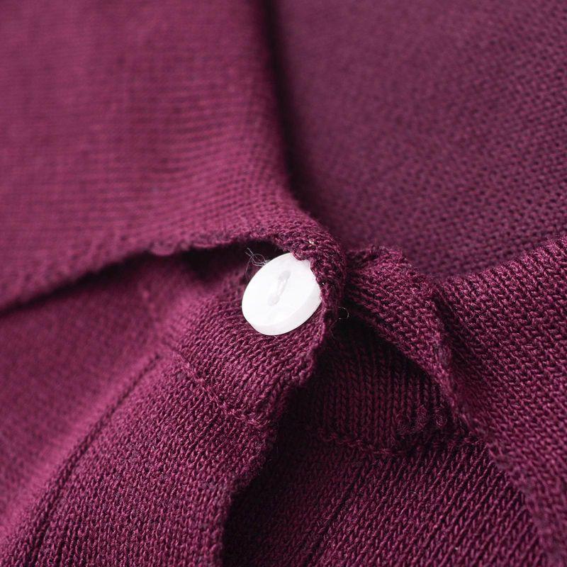 Kaslead New Arrival Women's Fashion Style Fashion Simple Buttons Knitting Long-Sleeved Shirt 2893145