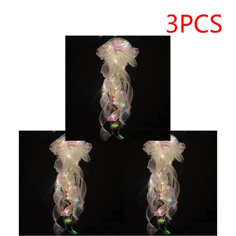 1-5PCS LED Jellyfish Lamp Button Battery Portable Flower Light Atmosphere Decoration Lamp Bedroom Night Lamp For Room Home Decor