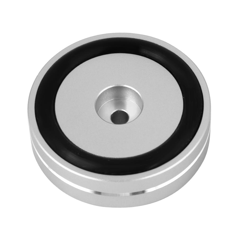 Aluminum Alloy Audio Amplifier Feet Pad Speaker HIFI Isolation Damper Pad (Silver)