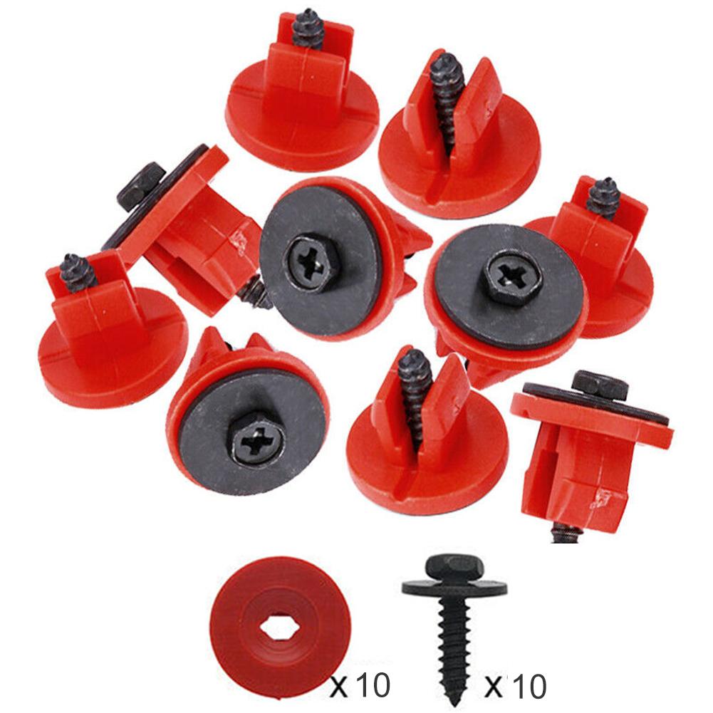 

20/40 шт. защитная крышка поддона картера двигателя автомобиля зажимы поддона картера автомобиля с винтами для Ford Focus Mondeo Mk2