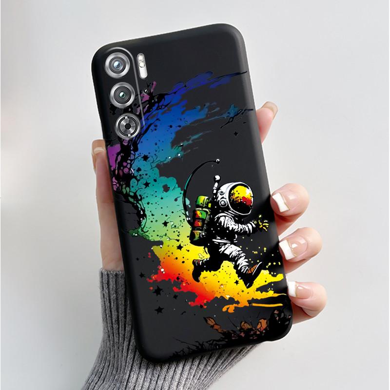 Per ZTE nubia Red Magic 9 Magic9 9S Pro Plus 5G Custodia Moda Farfalle Fiori Sottile Nera Morbida TPU Retro Opaco Copertura Protettiva