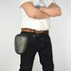 1x Carbon Fiber Look Hard Shell Motorcycle Bag Leg Bag Hip Waist Pack Waterproof