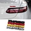 Car metal trunk car sticker TURBO car sticker, sports sticker, turbocharged personalized car sticker