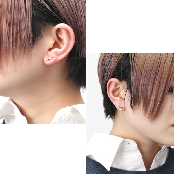 SNOOPY Happy Catch Silver 925 Earrings for Women