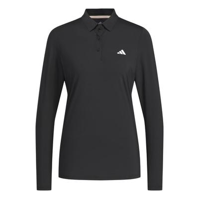 Golf Sports Series Pullover Versatile Fashion Long Sleeve Polo Shirt Women Tops Black JF4619