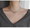 Stylish Women's Hip Hop Choker Necklace - Trendy Clavicle Chain with Cross Design