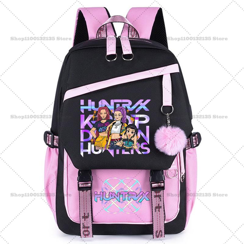 Kpop Dämonenjäger Rucksack für Junge Mädchen Schülerin Teenager Schultaschen Damen Herren Rucksack Kawaii Reise Rucksack Mochila Hohe Qualität Geschenk