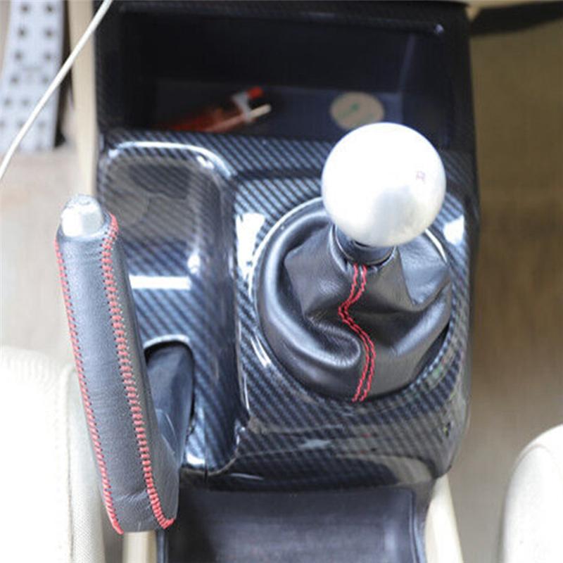 Carbon Fiber Central Console Handbrake Cover Strip Trim For Honda Civic 2006-2011 Replacement