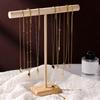 Handmade Jewelry Organiser for Bracelets and Bangles Elegant Necklace and Hair Band Display Stand with Wooden Base