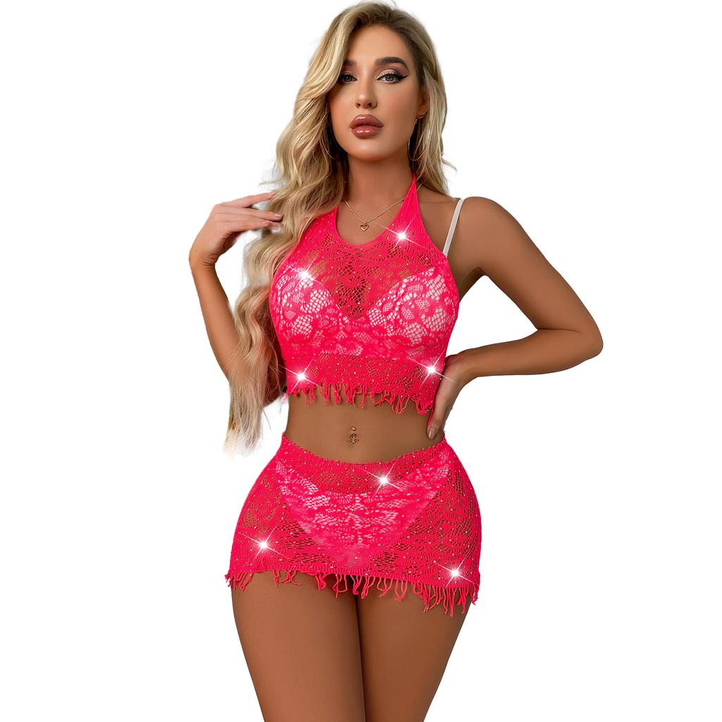 Nowa pasja Pure Desire wiatr bikini dwuczęściowy gorący wiercenie seksowny komplet bielizny erotycznej damski