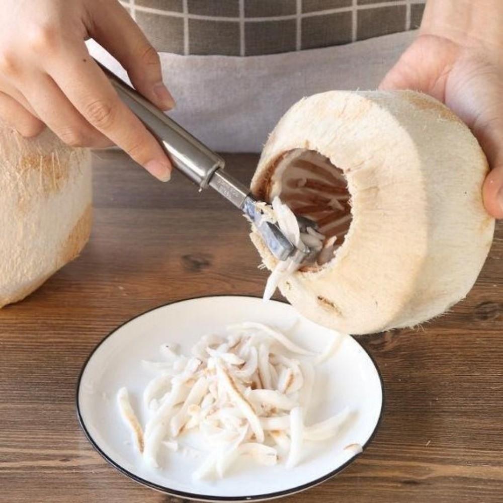 Rubber Hammer Coconut Opener Tools Wooden Handle Coconut Puncher Hand Hole Puncher  Fruit Opening