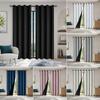 Modern Blackout Curtain No Punching Insulation Sunshade Curtain Sun Block Window Drapes Bedroom Window Curtains