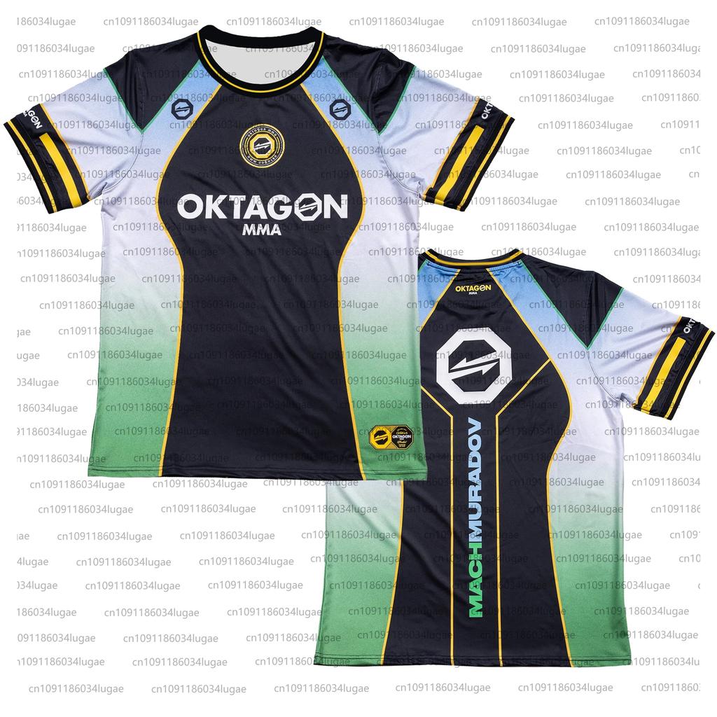 2025 Summer Print OKTAGON Fighting Fighter Fans Uniform Men Women Breathable Round Neck Short Sleeve Man Casual T-shirt Jersey