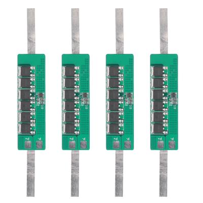 4 Stück 3,7V 15A Lithium-Akku-Schutzplatine Überlade-Entladeschutzplatine für Solarlampe