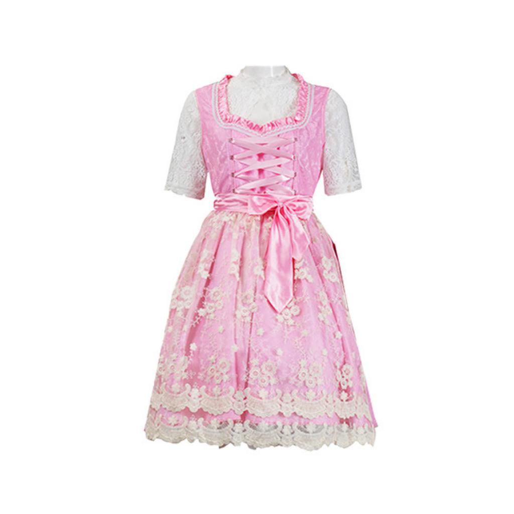 Traditionelles Oktoberfest-Kleid Damen Bayerisches Dirndl Kostüm Spitzen-Schürze Festival-Outfit Deutscher Stil Authentisches Design