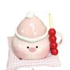 Cute Pig Cup Souvenir Mug Girl Water Cup Office Ceramic Cup with Lid Home Birthday Gift