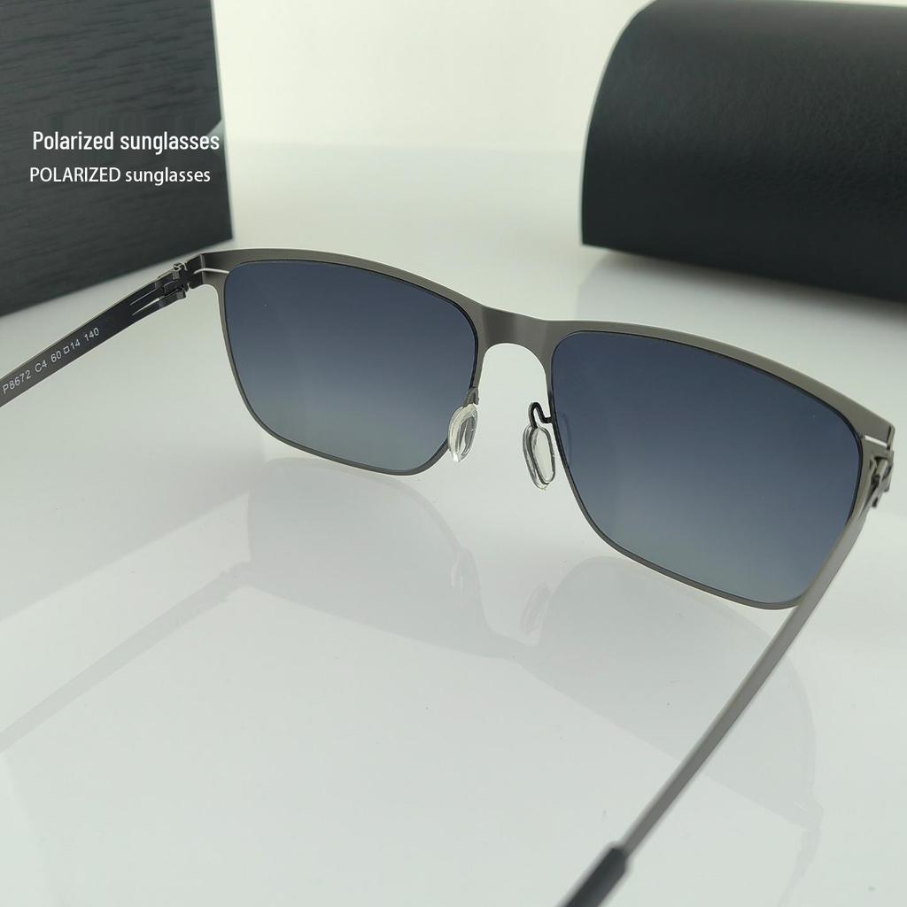 HD Men's Polarized Nylon Sunglasses - UV Protection for Driving, Fishing, and Goggles (Model 8672)