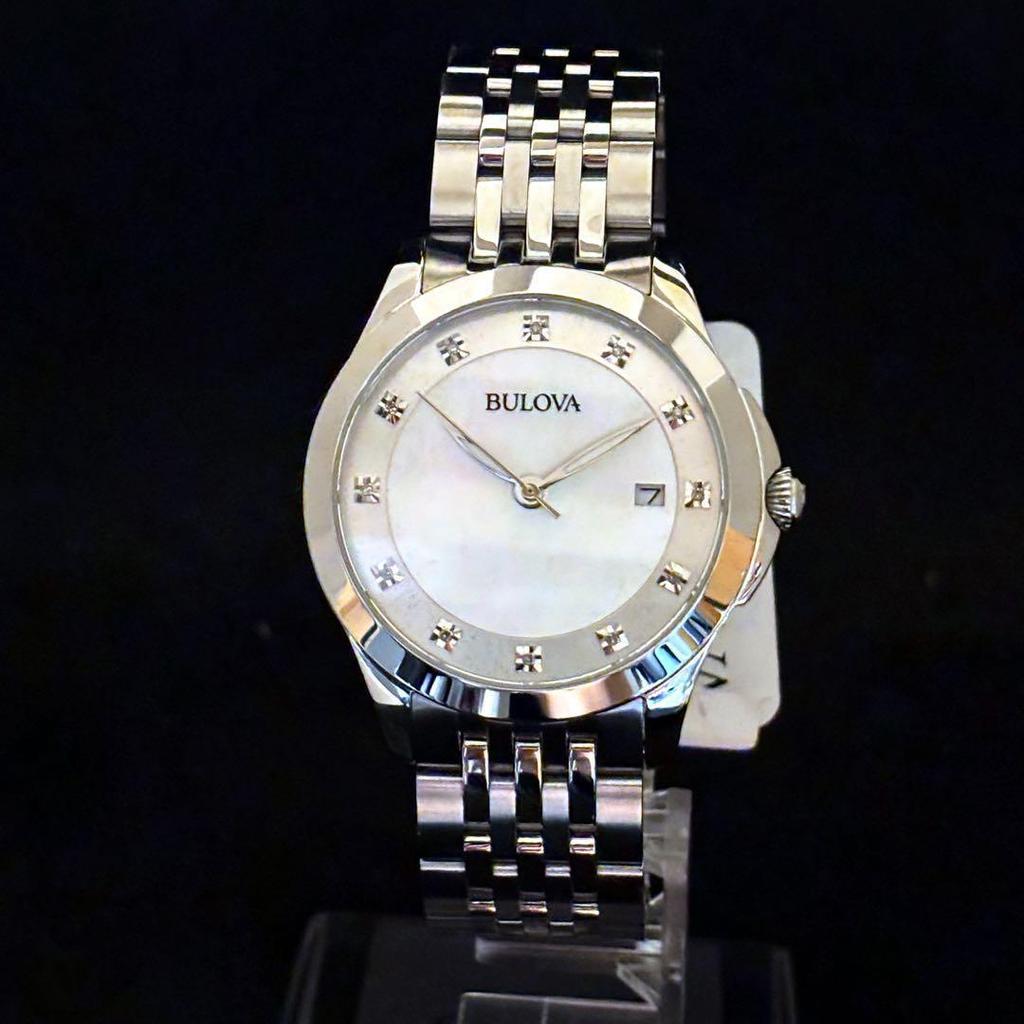 Used [BULOVA] Exhibition special price/Ladies watch/Diamond/Bulova/Stylish