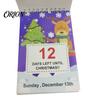 Compact Holiday Calendar 2027 Christmas Advent Countdown Calendar, 100 Days Desktop Paper Flip Desk for Home Office Decor Festive