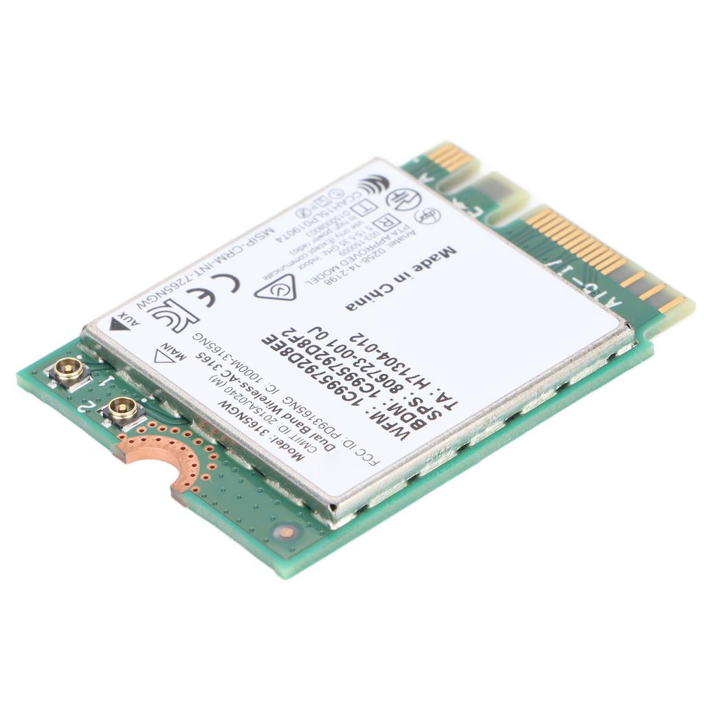 Drahtlose Netzwerkkarte 433Mbps Dualband 2,4G 5G NGFF M.2 Mini-Netzwerkkarte für Laptops