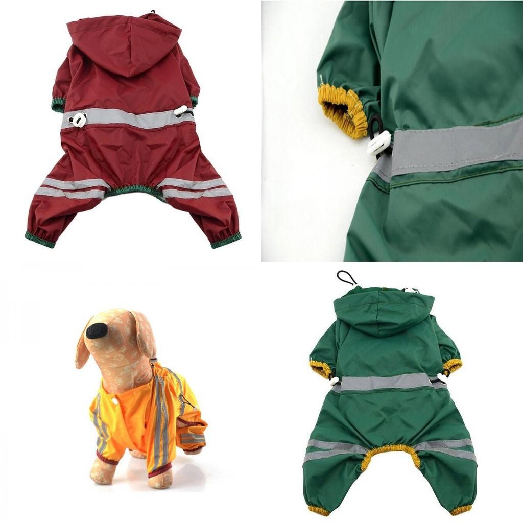 Capa de Chuva Para Cães Com Acabamento Refletor Perfeita Para Raças Pequenas Uso Primavera Verão