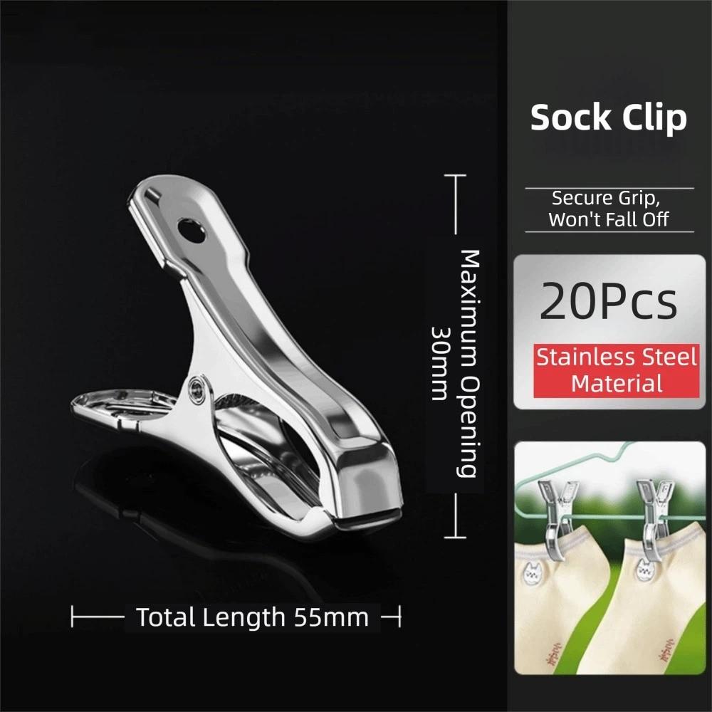 Heavy Duty Clothes Pins Reusable Stainless Steel Clips Beach Towel Clips  Home Storage