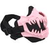 Maschera Zanna, Protezione Facciale Teschio Zanna Oni Rete Tattica Maschera Samurai Mezza Faccia per Softair Caccia CS Halloween Cosplay