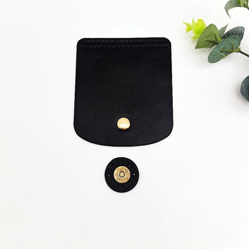 Bag Flap Cover Easy To Install PU Leather DIY Crochet Bag Accessories for Women Handmade Bag Replacement Parts