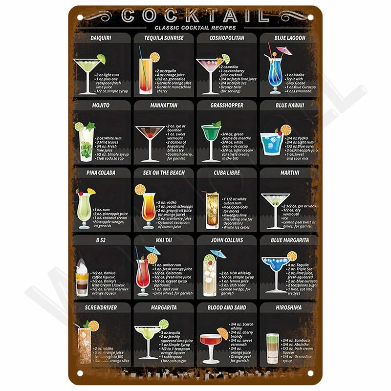 Bedroom Metal Signs Retro Metal Plate Posters Wall Art Mural Vintage Room Decoration Home Decor Items Tin Signs Aesthetic Men